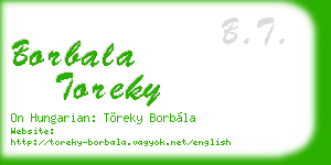 borbala toreky business card